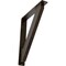 Ekena Millwork Traditional Wrought Iron Bracket, (Triple center brace), Antiqued Bronze 2"W x 12"D x 15"H BKTM02X12X15TTRABZ - alternate 1